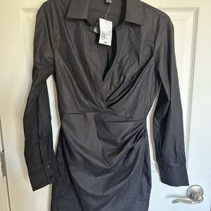 Elegant Black Wrap Dress